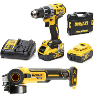 Купить Дрель аккумуляторная DEWALT  DCD 791 P2 + УШМ аккумуляторная DEWALT DCG 405 N фото №1