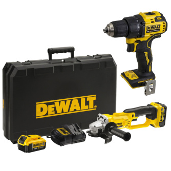 Купить УШМ акк DEWALT DCG 412 M2 + Дрель акк DEWALT DCD 708 N фото №1